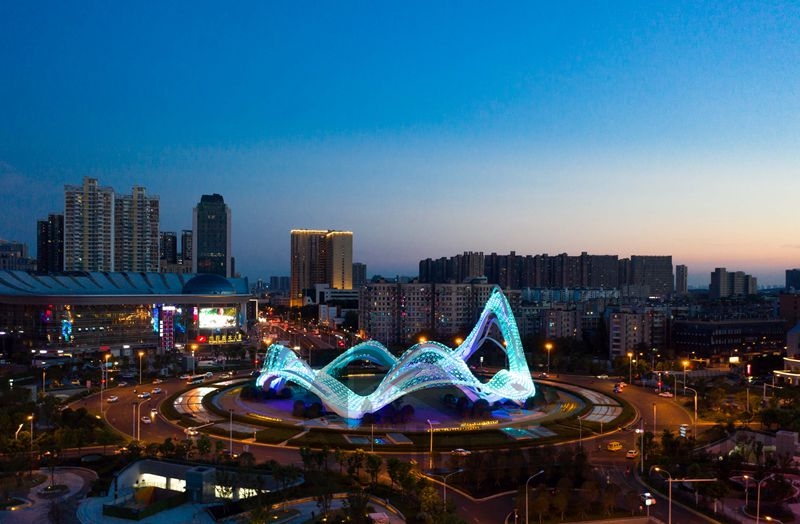 光之谷，暮色下的光谷