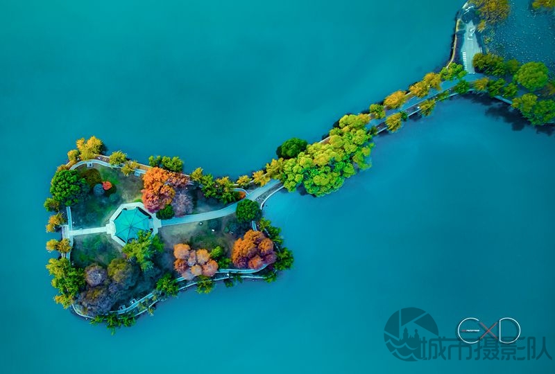 东湖风景区的秋色