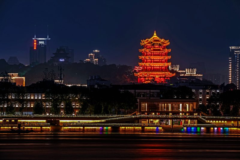 国庆节期间的黄鹤楼