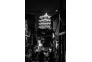 夜晚的黄鹤楼-拍摄于得胜桥，时间已到夜晚，武汉的城市依旧人烟缭绕。王毅摄影