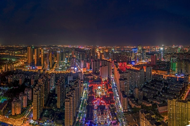 光谷印象-光谷步行街夜景