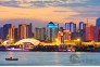 长江夜景灯光秀-江山气魄国风楚韵，袁潮涌摄影