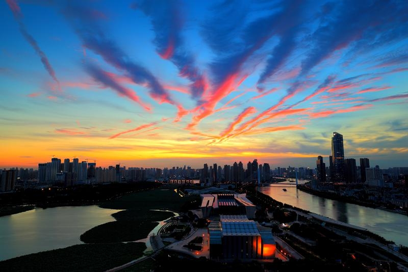 汉江夕阳