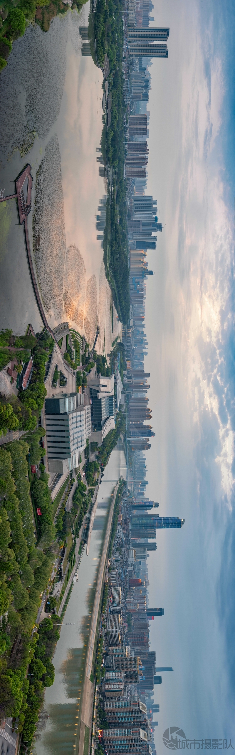 鸟瞰琴台文化艺术中心