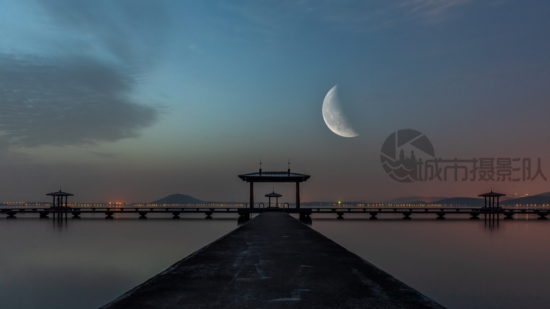听涛游泳场拍日出