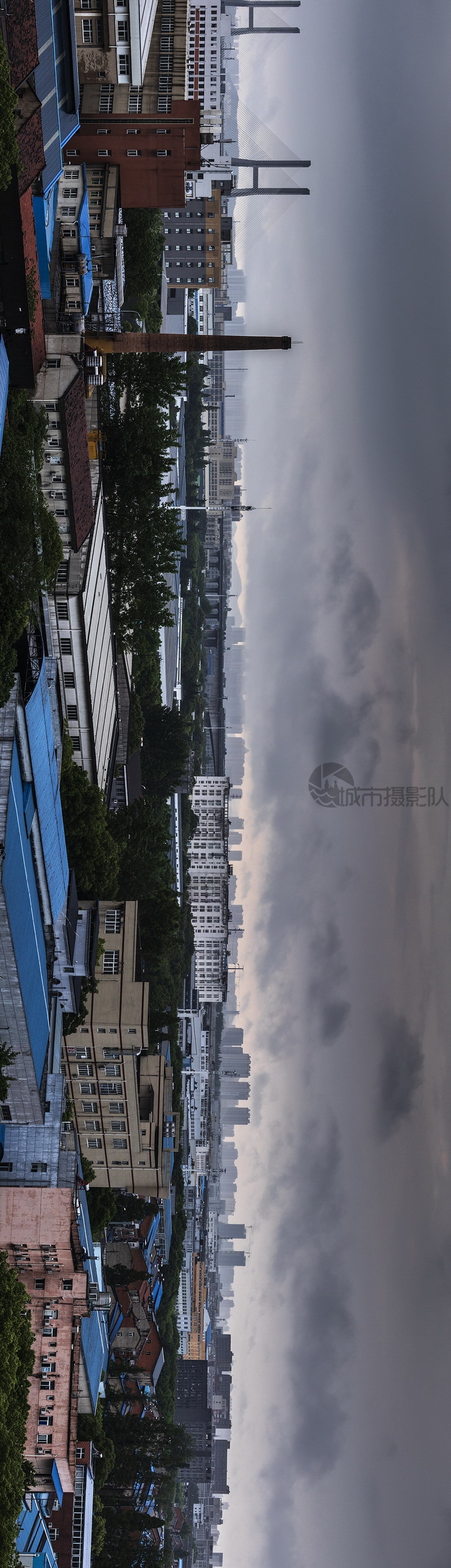 东西湖区看蔡甸方向