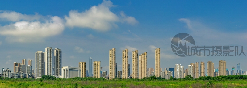 远眺汉口楼宇