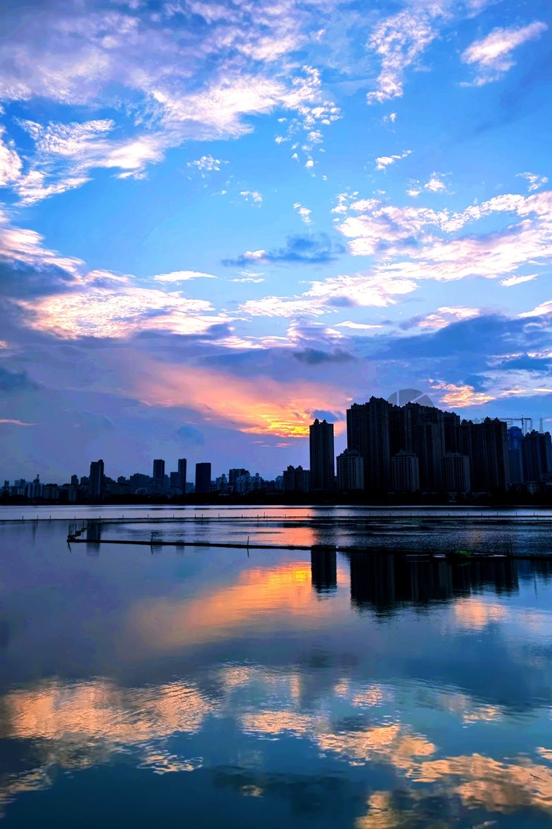南湖暮色
