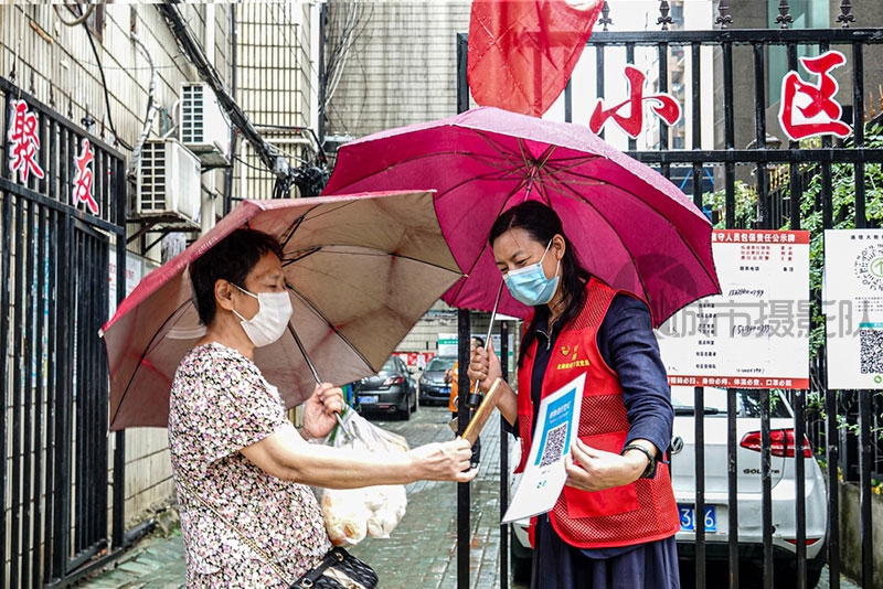 北湖街德望社区疫情防控