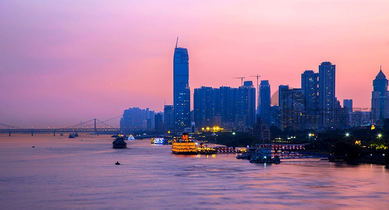 汉口江滩夜色