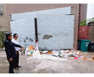 连续两次未及时清理暴露垃圾，黄陂区一物业公司被罚500元
