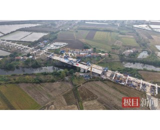 全线首个！武汉都市圈环线庙五河大桥中跨合龙