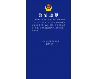刚刚，武汉硚口公安发布警情通报：刘某（男，41岁）持刀伤人，被抓获！