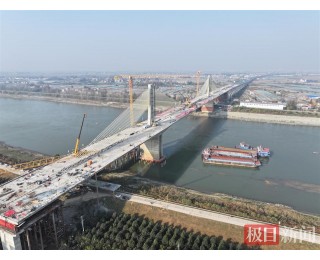 一桥凌越汉江！武天高速马口汉江特大桥顺利合龙