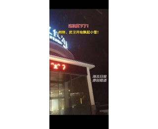 这次真下了！刚刚，武汉开始飘起小雪！