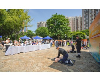 公园里开了一堂安全课！洪山区举办“5·12”全国防灾减灾宣传周集中宣传教育活动